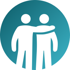 above ms relationships and support icon